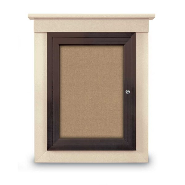 Sliding Glass Enclosed Letterboard, 48"x3